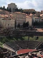 veduta dall'alto del Teatro Romano